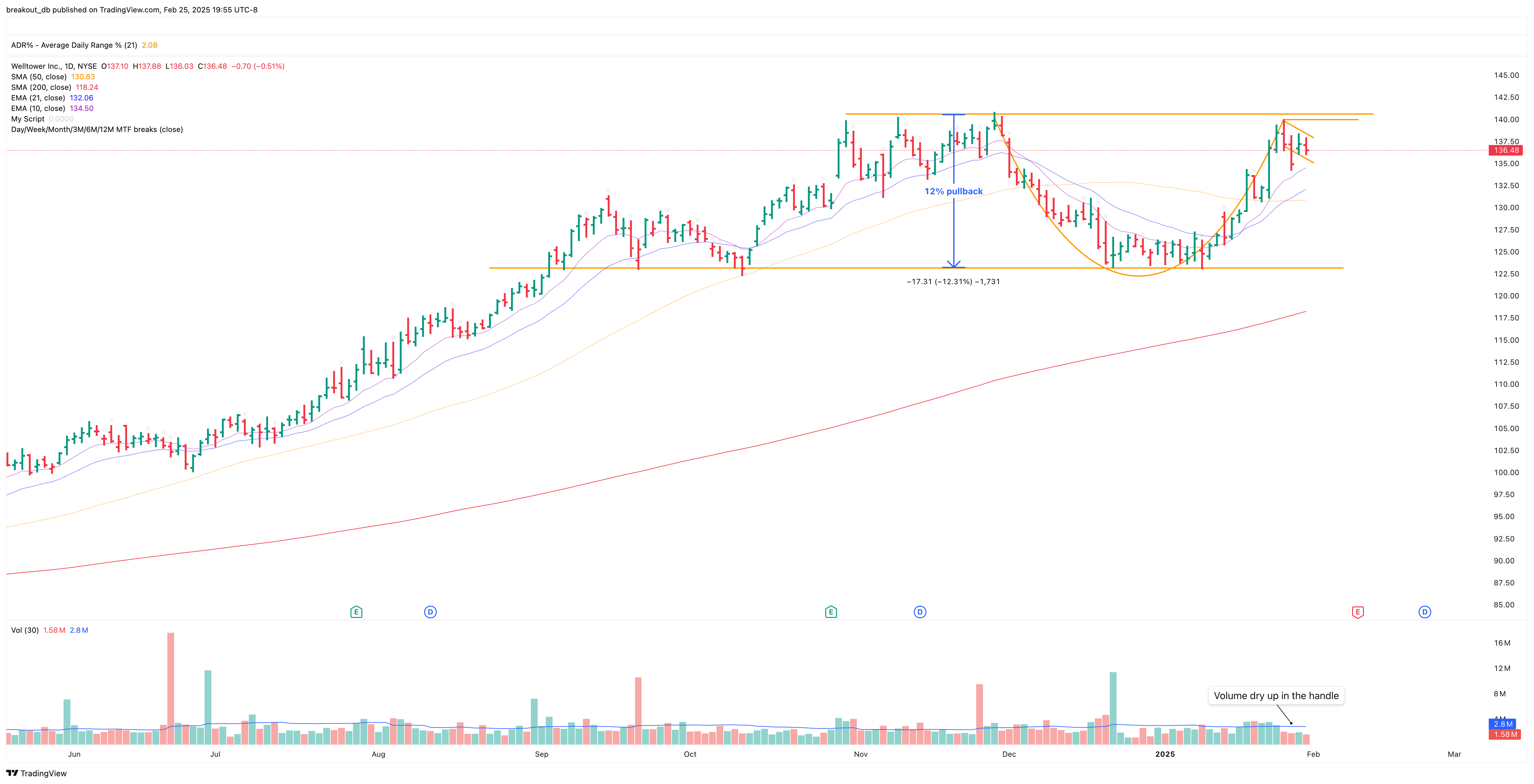 WELL - Cup with Handle - 2025-02-05 before breakout daily